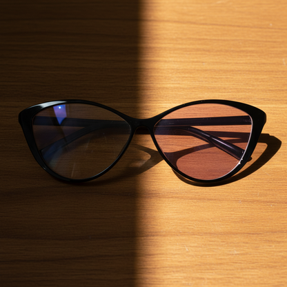 Carol Pink Photochromic Lens Glasses Lifestyle Shot