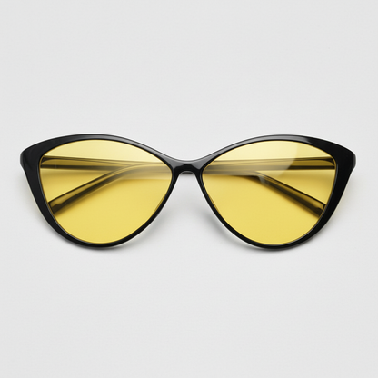 Carol Yellow Tinted Lens Sunglasses Front View