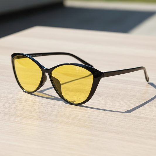 Carol Yellow Tinted Lens Sunglasses Lifestyle Shot