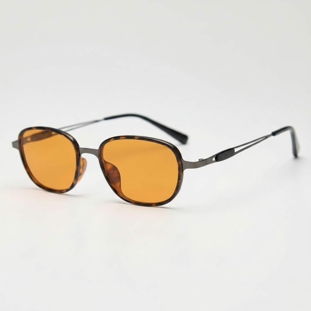 Dale Orange Tinted Lens Sunglasses Side View