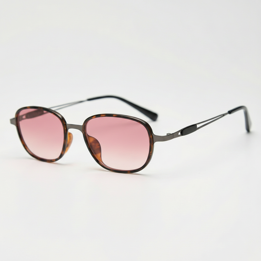 Dale Pink Gradient Lens Sunglasses Side View