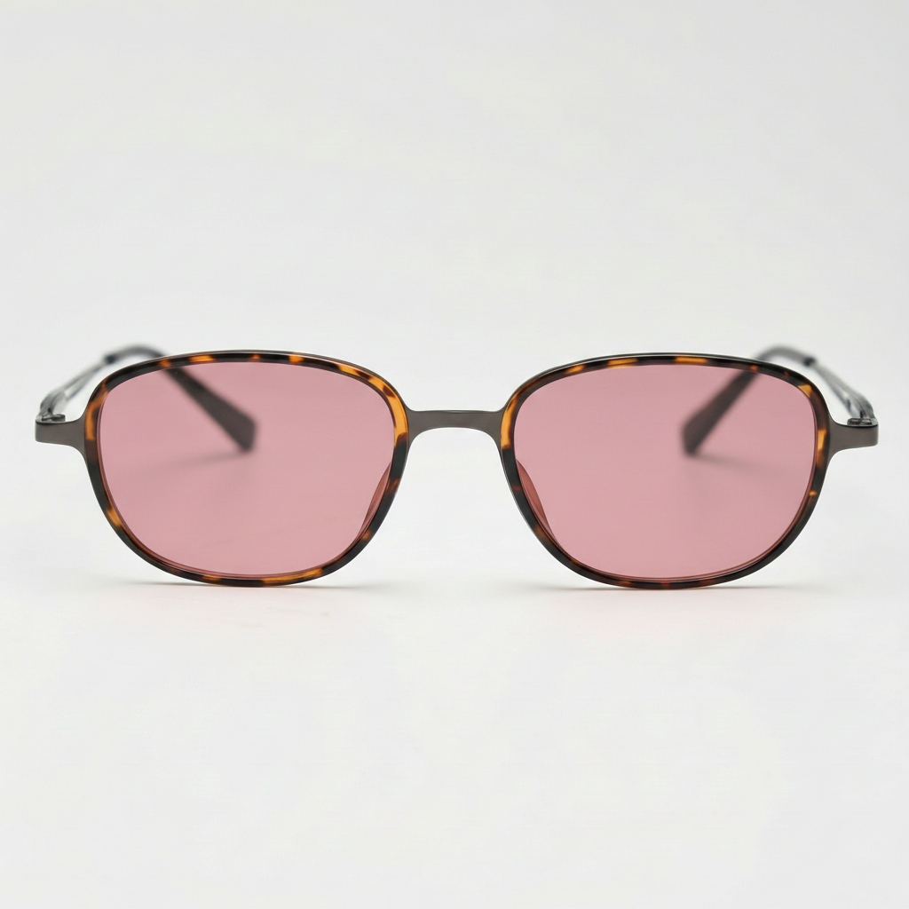 Dale Pink Tinted Lens Sunglasses Front View