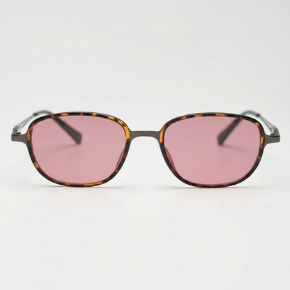 Dale Pink Tinted Lens Sunglasses Front View