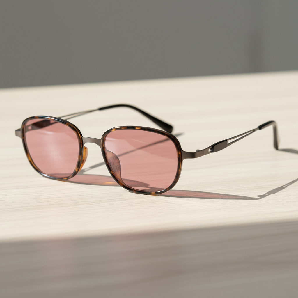 Dale Pink Tinted Lens Sunglasses Lifestyle Shot