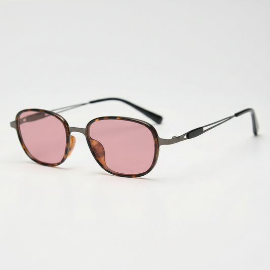 Dale Pink Tinted Lens Sunglasses Side View