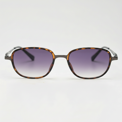 Dale Purple Gradient Lens Sunglasses Front View