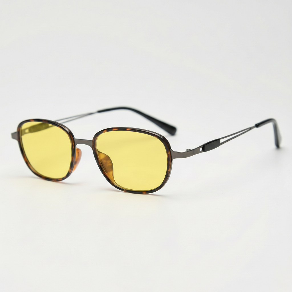 Dale Yellow Tinted Lens Sunglasses Side View