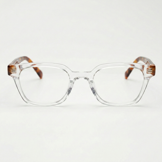 Dana Clear Clear Lens Glasses Front View