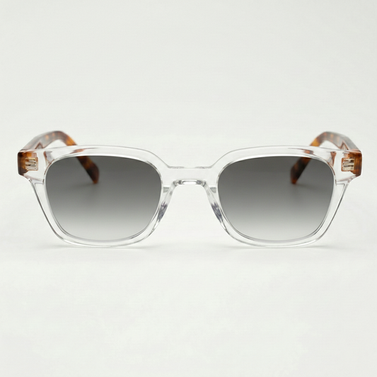 Dana Grey Gradient Lens Sunglasses Front View
