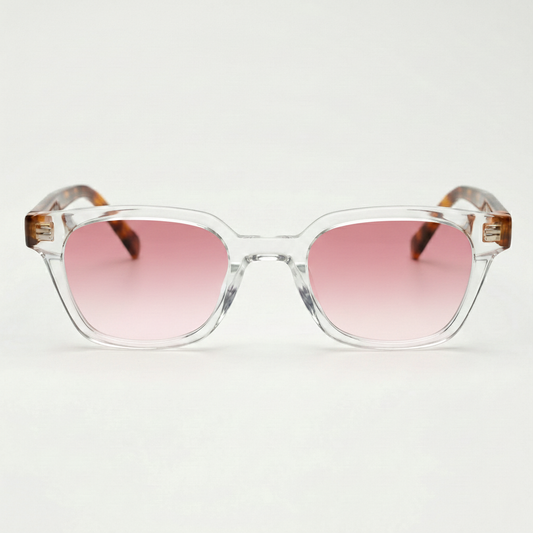 Dana Pink Gradient Lens Sunglasses Front View