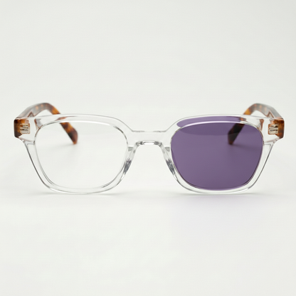 Dana Purple Photochromic Lens Glasses Front View