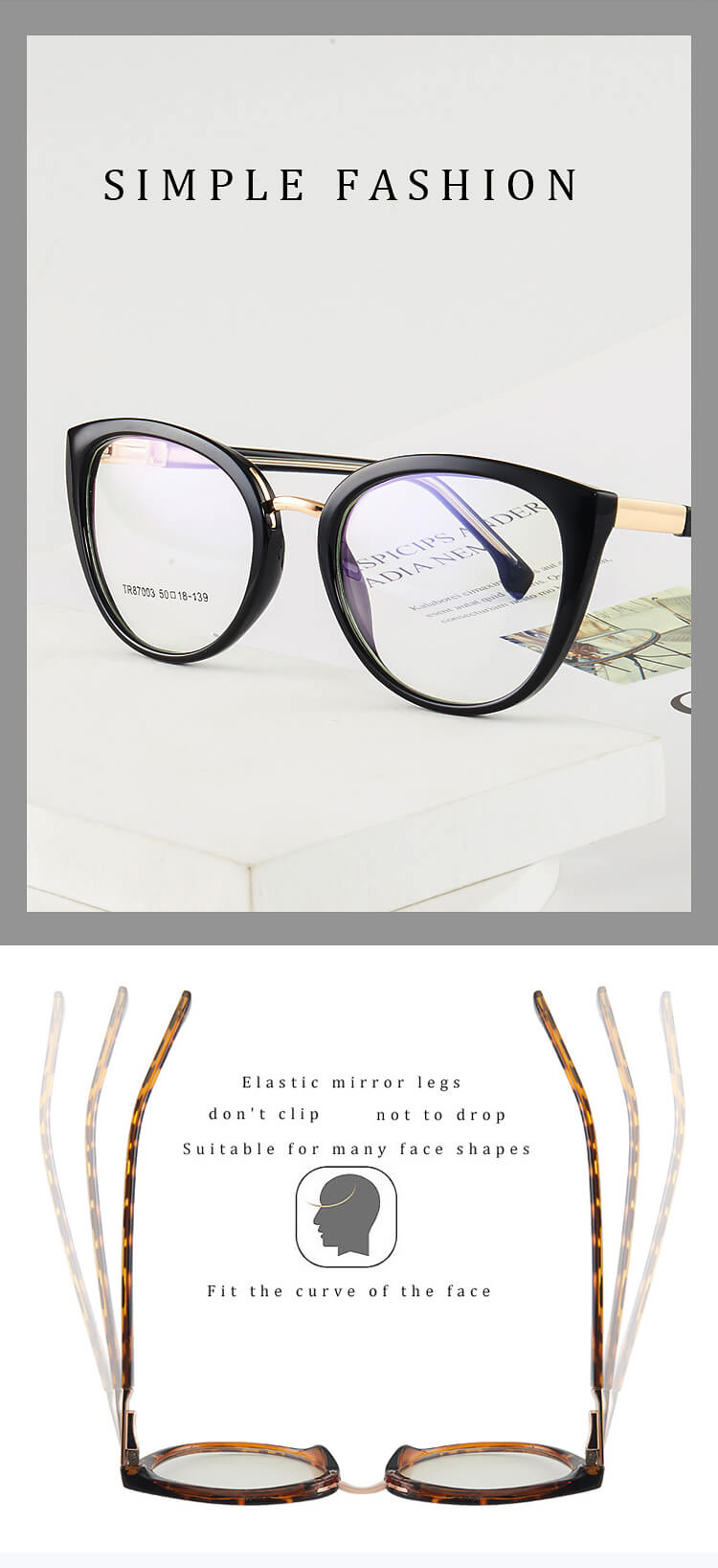 TXOME Meroy Cat Eye Glasses