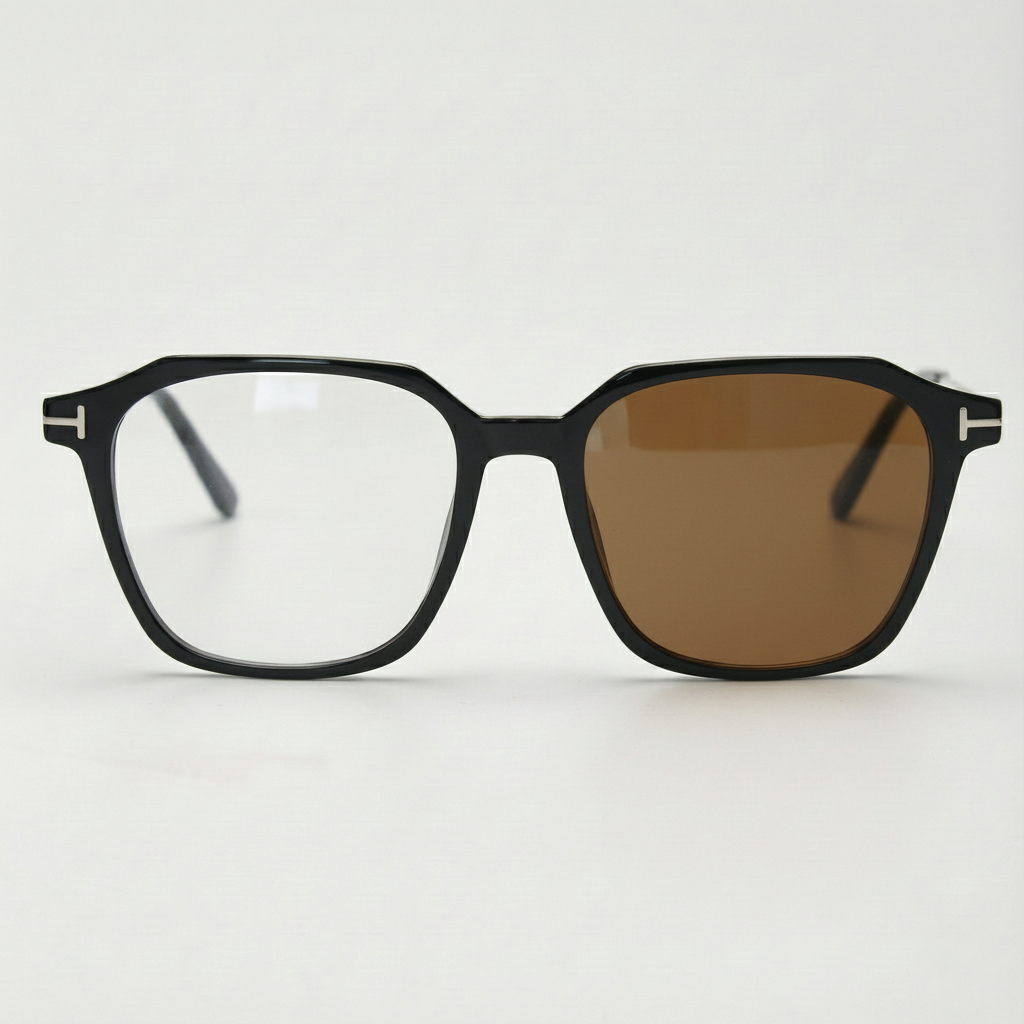 Elma Brown Photochromic Lens Glasses Front View