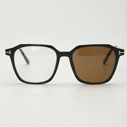 Elma Brown Photochromic Lens Glasses Front View