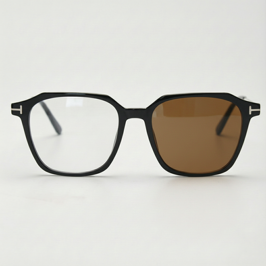 Elma Brown Photochromic Lens Glasses Front View
