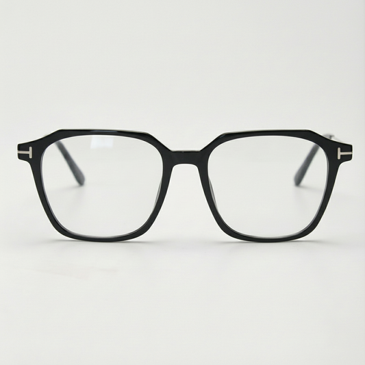 Elma Clear Clear Lens Glasses Front View