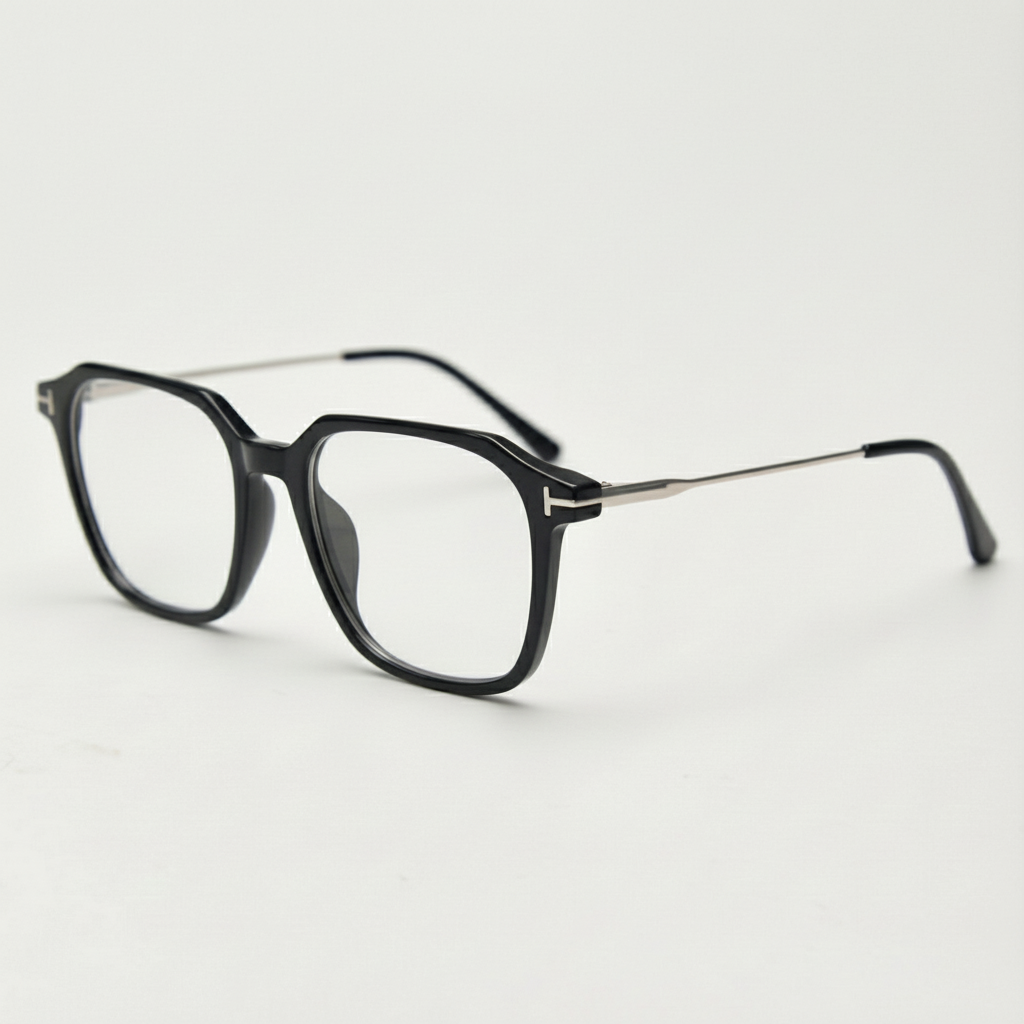 Elma Clear Clear Lens Glasses Side View