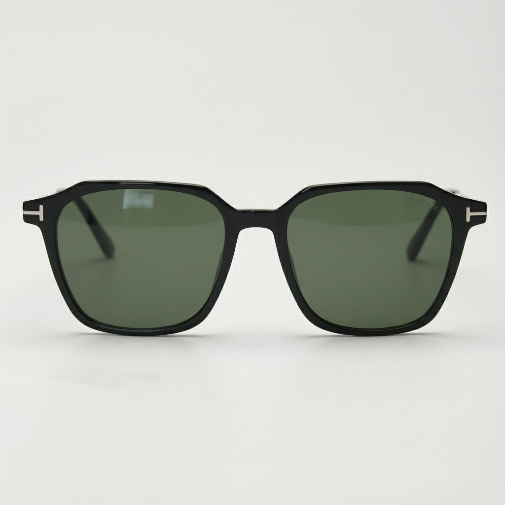 Elma Green Tinted Lens Sunglasses Front View