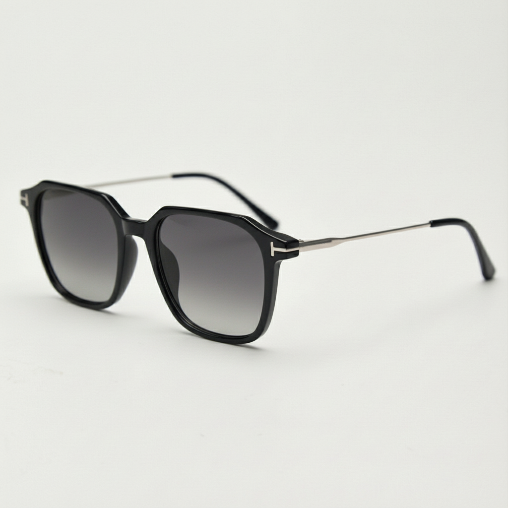 Elma Grey Gradient Lens Sunglasses Side View
