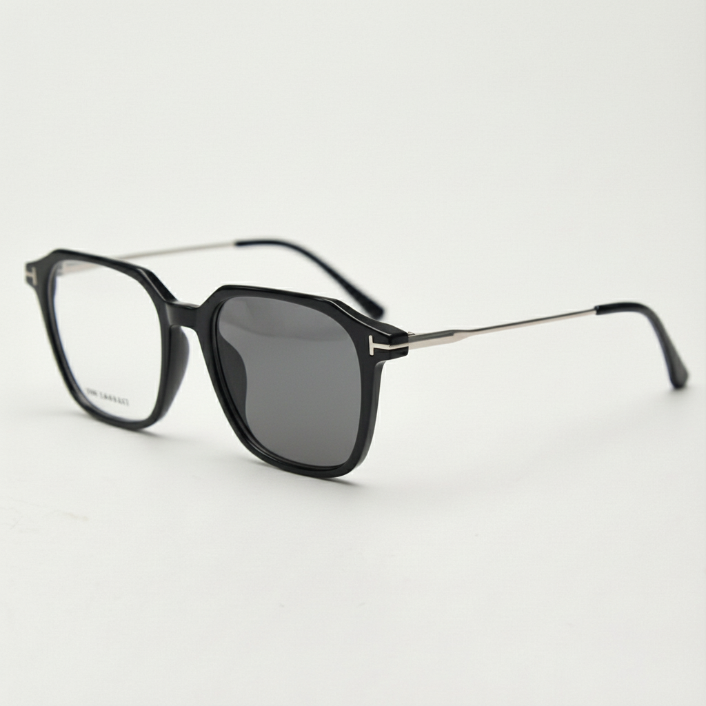 Elma Grey Photochromic Lens Glasses Side View