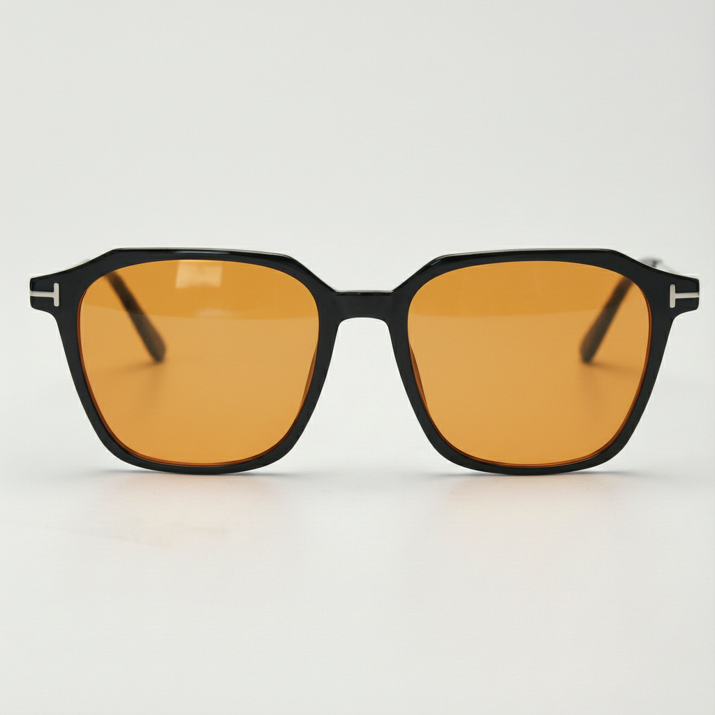 Elma Orange Tinted Lens Sunglasses Front View