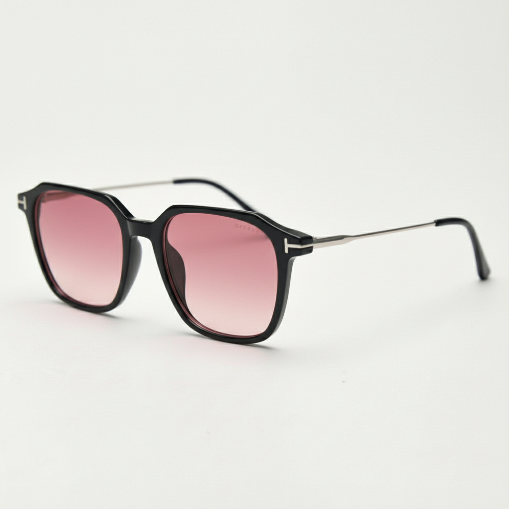 Elma Pink Gradient Lens Sunglasses Side View