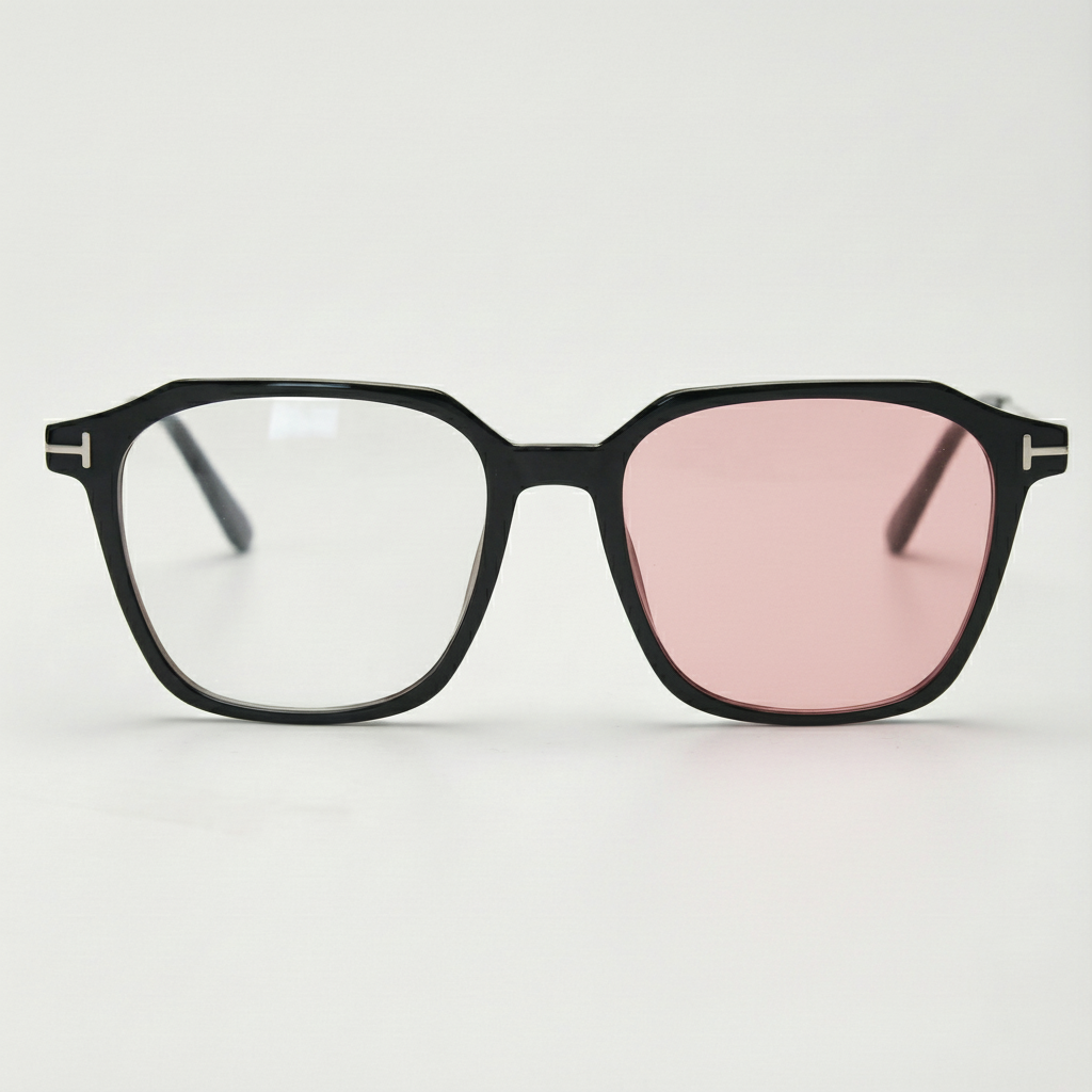 Elma Pink Photochromic Lens Glasses Front View