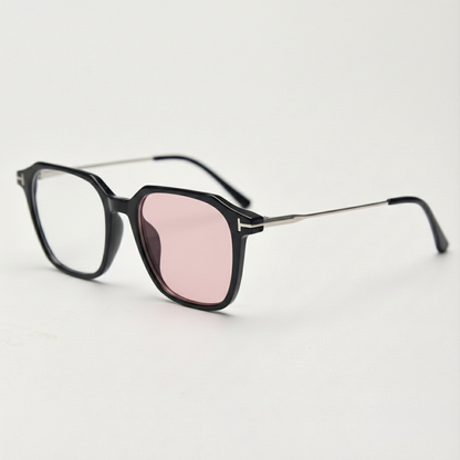 Elma Pink Photochromic Lens Glasses Side View