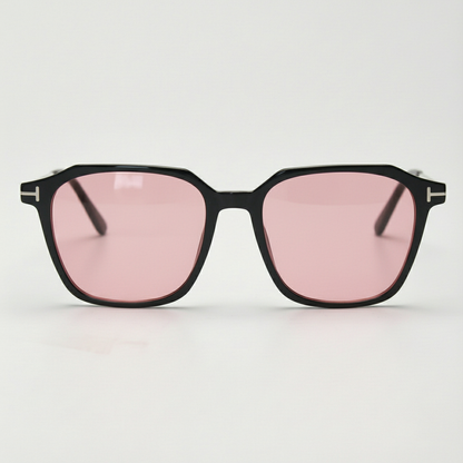 Elma Pink Tinted Lens Sunglasses Front View