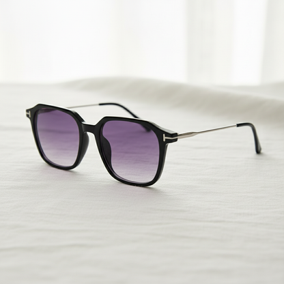 Elma Purple Gradient Lens Sunglasses Lifestyle Shot