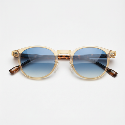 Gail Blue Gradient Lens Sunglasses Front View