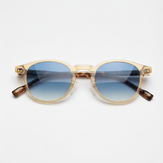 Gail Blue Gradient Lens Sunglasses Front View