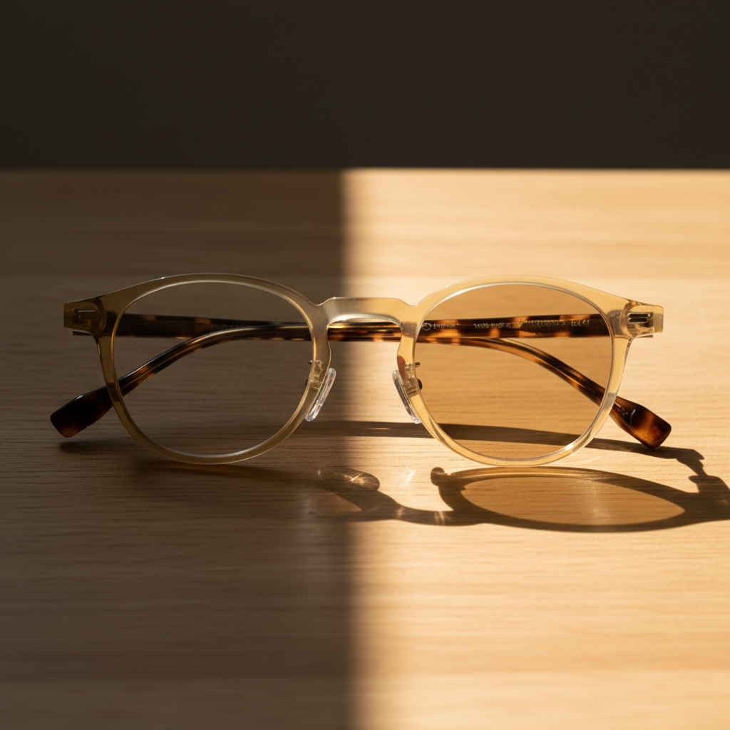 Gail Brown Photochromic Lens Glasses Lifestyle Shot