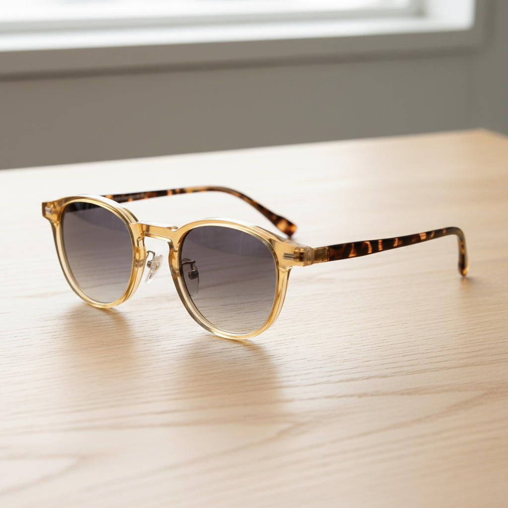 Gail Grey Gradient Lens Sunglasses Lifestyle Shot