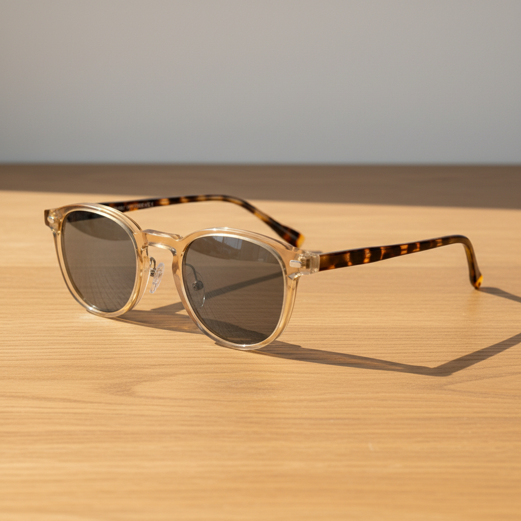 Gail Grey Tinted Lens Sunglasses Lifestyle Shot