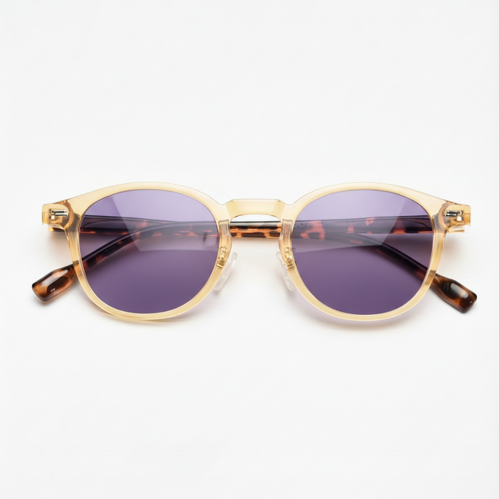 Gail Purple Tinted Lens Sunglasses Front View
