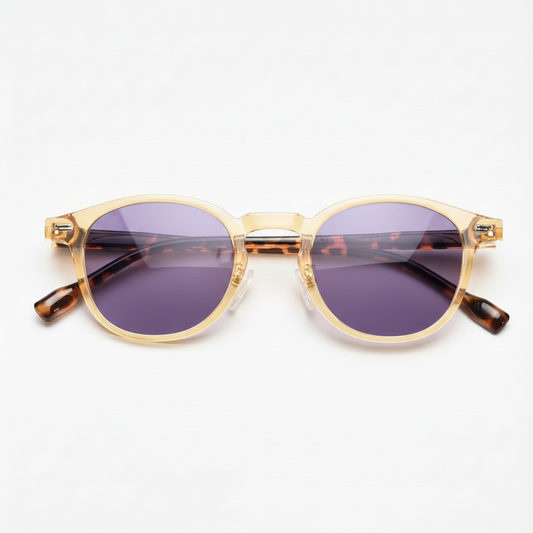Gail Purple Tinted Lens Sunglasses Front View