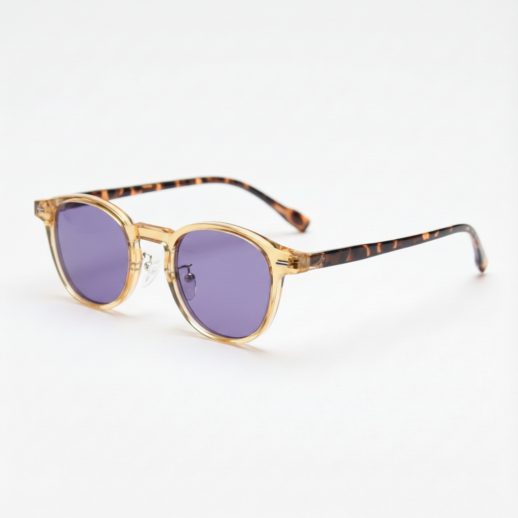 Gail Purple Tinted Lens Sunglasses Side View