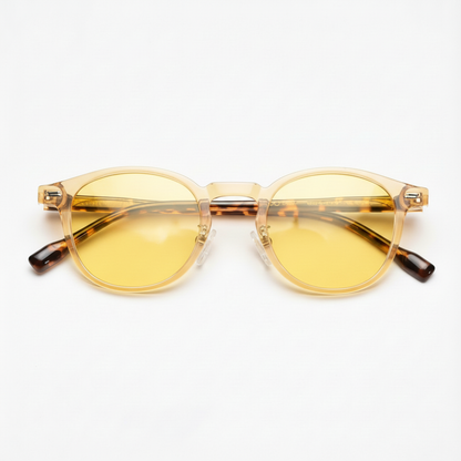 Gail Yellow Tinted Lens Sunglasses Front View