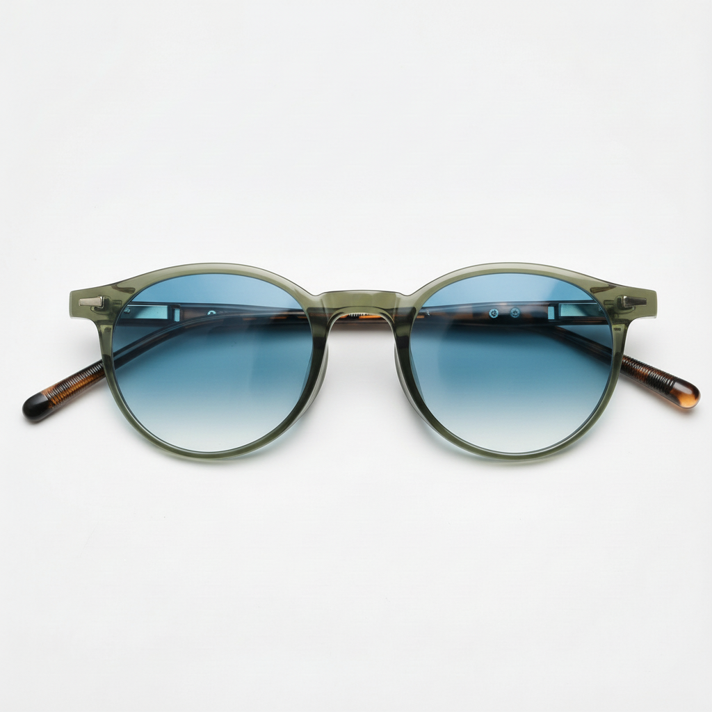 Ida Blue Gradient Lens Sunglasses Front View