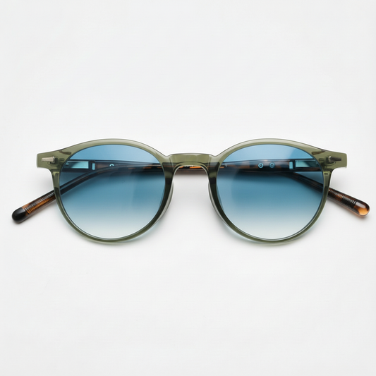 Ida Blue Gradient Lens Sunglasses Front View