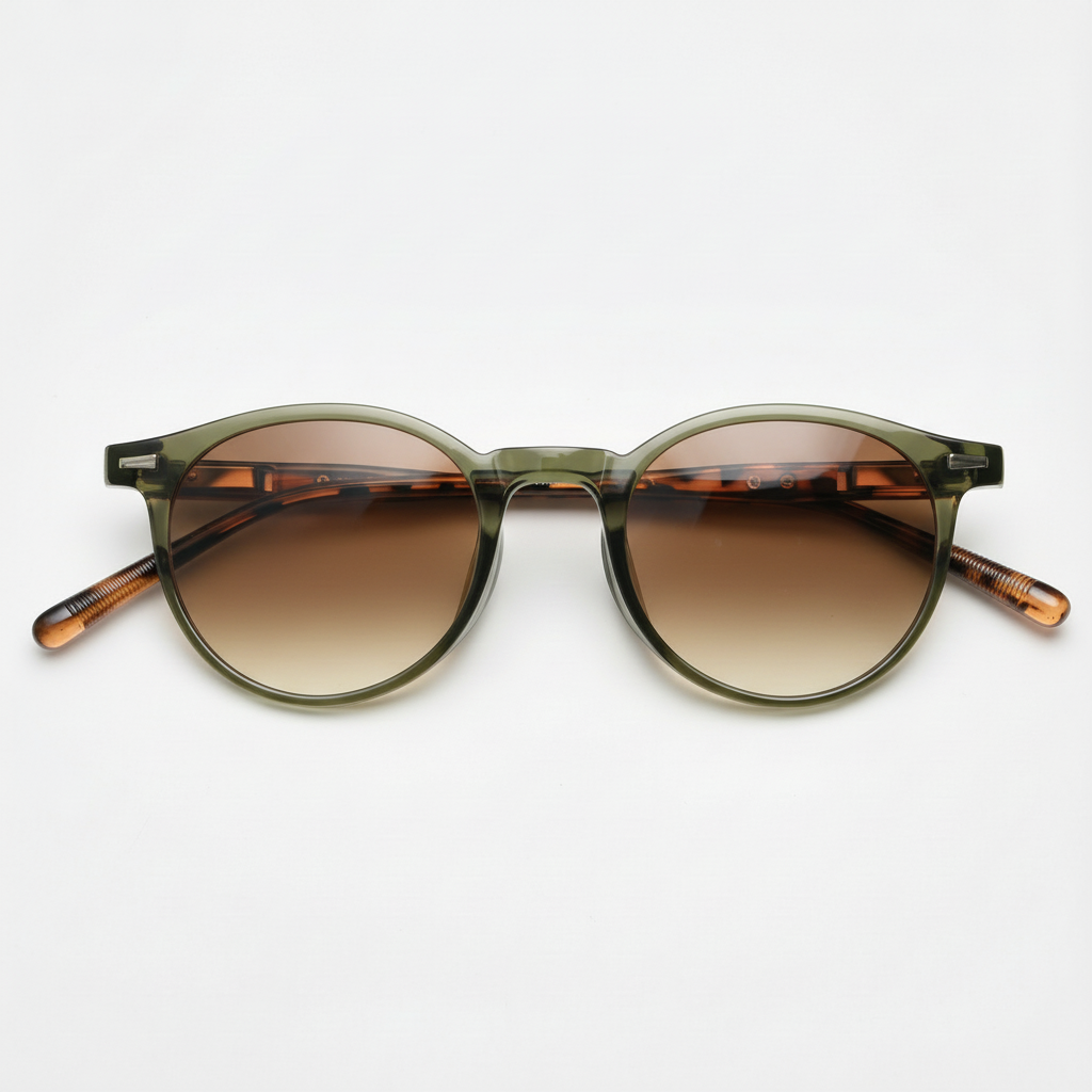 Ida Brown Gradient Lens Sunglasses Front View