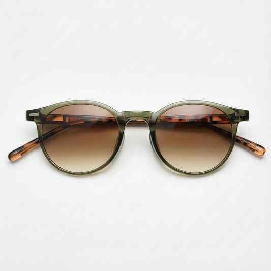 Ida Brown Gradient Lens Sunglasses Front View