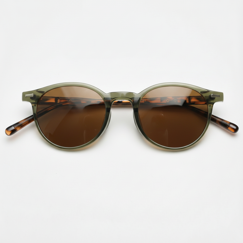 Ida Brown Tinted Lens Sunglasses Front View