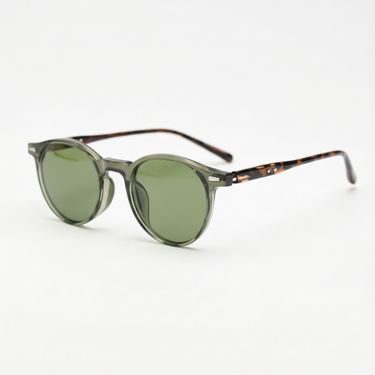 Ida Green Tinted Lens Sunglasses Side View