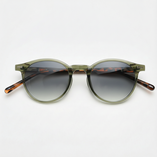 Ida Grey Gradient Lens Sunglasses Front View