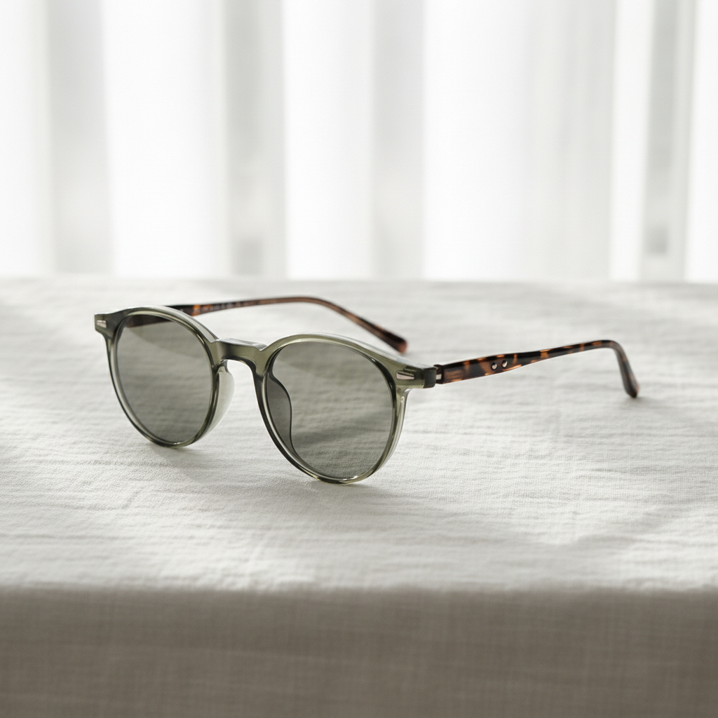 Ida Grey Tinted Lens Sunglasses Lifestyle Shot