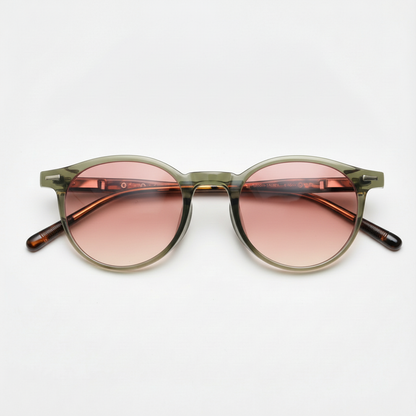 Ida Pink Gradient Lens Sunglasses Front View