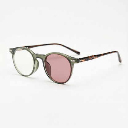 Ida Pink Photochromic Lens Glasses Side View