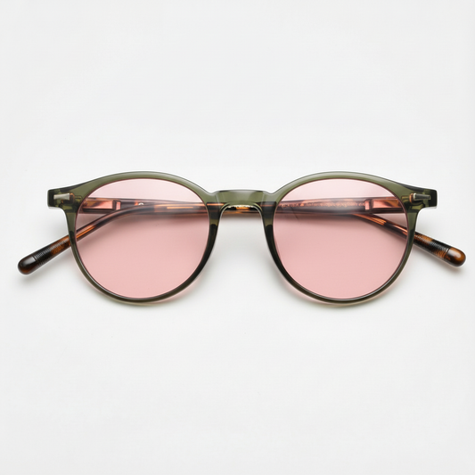 Ida Pink Tinted Lens Sunglasses Front View